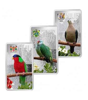 Pacific Island Birds Silver Coin Set