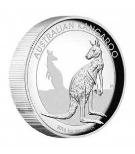 KANGAROO 2016 1OZ SILVER PROOF HIGH RELIEF COIN
