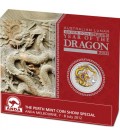 Lunar Series II - 2012 Year of the Dragon 1oz Silver Coloured Edition