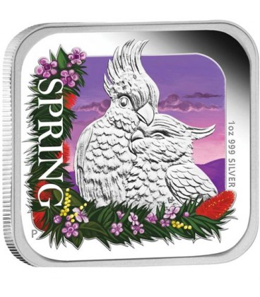 Australian Seasons – Spring 2013 1oz Silver Proof Square Coin