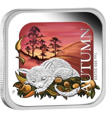 Australian Seasons - Autumn 2013 1oz Silver Proof Square Coin