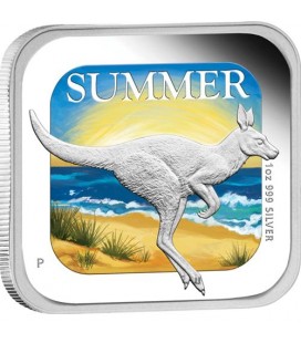 Australian Seasons - Summer 2013 1oz Silver Proof Square Coin