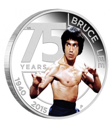 75th Anniversary of Bruce Lee 2015 1oz Silver Proof Coin