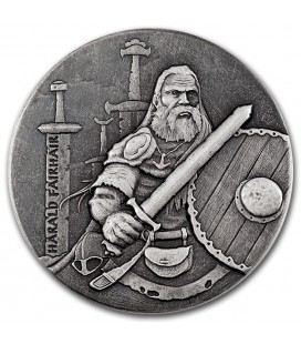 2 oz Silver Coin Viking Series (Harald Fairhair)-2016