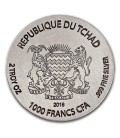 Republic of Chad 5 oz Silver King Tut--2016
