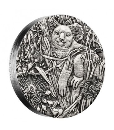 Koala 2017 2oz Silver High Relief Antiqued Coin