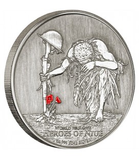 World War 1 Heroes Of Niue - 1 Oz Silver Coin