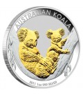 2011 Australian Koala Silver Coin Series 1oz Gilded Edition