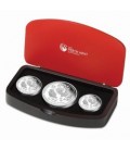 Australian Lunar Series II 2017 Year Of The Rooster Silver Proof 3 Coins Set