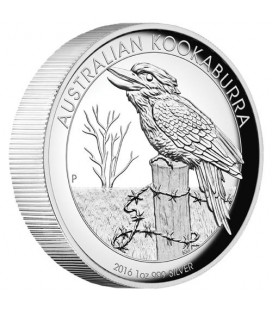 Australian Kookaburra 2016 1oz Silver Proof High Relief Coin