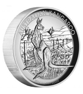 Australian Kangaroo 2014 1oz Silver High Relief Coin