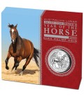 Australian Lunar Series II 2014 Year of the Horse 1oz Silver Proof High Relief