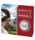 Australian Lunar Series II 2015 Year of the Goat 1oz Silver Proof High Relief