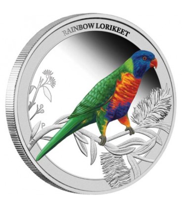 Birds of Australia - Rainbow Lorikeet 2013 1/2oz Silver Proof Coin