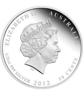 Australian Bush Babies II - Kookaburra 2012 1/2oz Silver Proof Coin