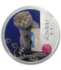 2012 Niue 1 oz Silver Kitten Collection Scottish Fold
