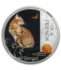 2012 Niue 1 oz Silver Kitten Collection Bengal Cat