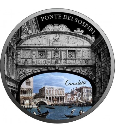 PONTE DEI SOSPIRI Bridge of Sighs SOS Venice 1 Oz Silver Coin 2$ Niue 2017