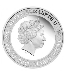 Tyrannosaurus Rex 2017 5oz Silver Proof Coin