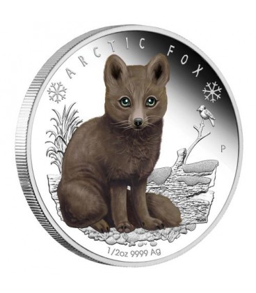 Polar Babies - Arctic Fox 2017 1/2oz Silver Proof Coin