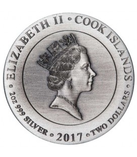 Gods of Olympus Hades 2017 2oz Silver Antiqued Coin