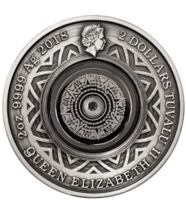 Thermometer 2018 2oz Silver Antiqued Coin