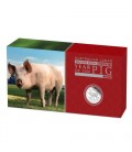 Lunar Silver Coin Series II 2019 Year of the Pig Silver Proof Three-Coin Set