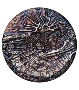 Rare Earth 2018 5oz Silver High Relief Patina Coin