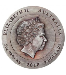 Rare Earth 2018 5oz Silver High Relief Patina Coin