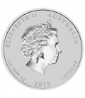 Australian Lunar Silver Coin Series II 2019 Year of the Pig 1oz Silver Typeset