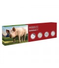 Australian Lunar Silver Coin Series II 2019 Year of the Pig 1oz Silver Typeset