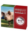 Lunar Silver Coin Series II 2019 Year of the Pig 1oz Silver Proof