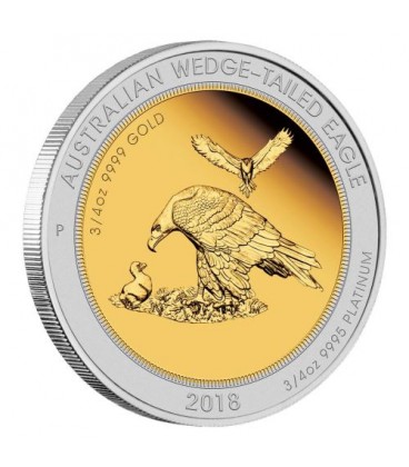 Australian Wedge-tailed Eagle 2018 1.5oz Bi-Metal Proof Coin