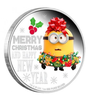 Minion Christmas 2019 1oz Silver Proof Coin