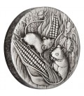 Lunar Series III 2020 Year of the Mouse 2oz Antiqued Silver Coin