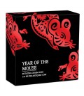 Year of the Mouse Rotating Charm 2020 1oz Silver Antiqued Coin