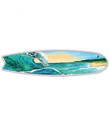 Surfboard 2020 2oz Silver Coloured Coin