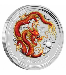 Dragon 2oz Silver Coloured Australian Coin Perth ANDA Coin Show-2012