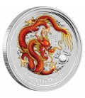 Dragon 2oz Silver Coloured Australian Coin Perth ANDA Coin Show-2012