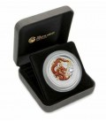 Dragon 2oz Silver Coloured Australian Coin Perth ANDA Coin Show-2012