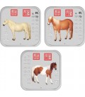 Horse 1oz Silver Square Ten-Coin Collection -2014