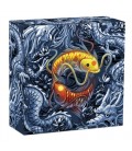 Double Dragon and Yin Yang Koi 2021 2oz Silver Anti. Coin