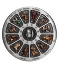 Signs of the Zodiac 2021 5oz Silver Antiqued Coin