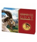 Australian Lunar Series II 2015 year of the Goat Gold Proof Coloured Editions