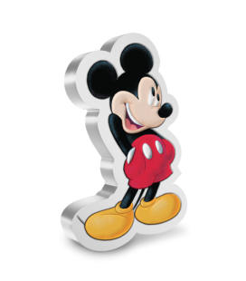 Disney Mickey Mouse 1oz Silver Shaped Coin