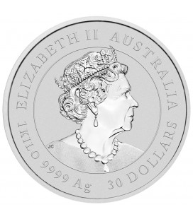 Tiger 1 Kilo Silver Coin with Gold Privy Mark-Year 2022