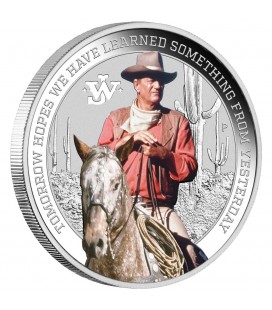John Wayne 2022 1oz Silver Coloured Coin