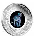 Australian Opal Lunar Series Tiger 1oz Silver Proof Coin-2022
