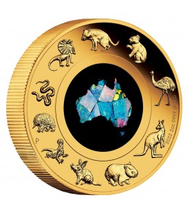Great Southern Land 2oz Gold Proof Opal Coin