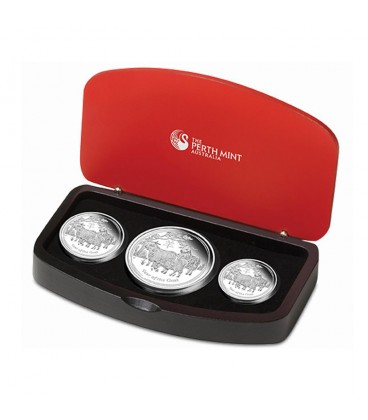 AUSTRALIAN LUNAR SERIES II 2015 YEAR OF THE GOAT SILVER PROOF COINS